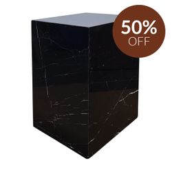 Hendrix Black Marble Side Table