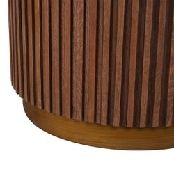 Mason Round Side Table - Walnut