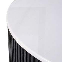 Mason Round Coffee Table - Medium Black