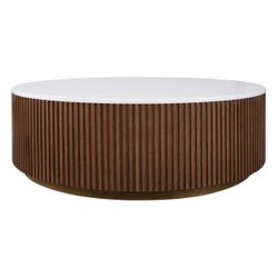 Mason Round Coffee Table - Large Walnut