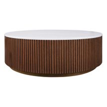 Mason Round Coffee Table - Large Walnut