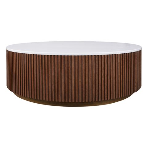 Mason Round Coffee Table - Large Walnut