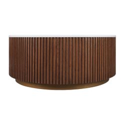 Mason Round Coffee Table - Medium Walnut