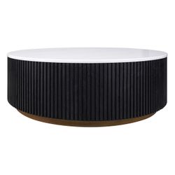 Mason Round Coffee Table - Large Black