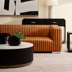Mason Round Coffee Table - Large Black