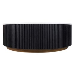 Mason Round Coffee Table - Large Black