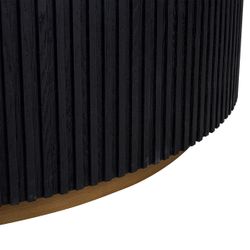 Mason Round Coffee Table - Large Black