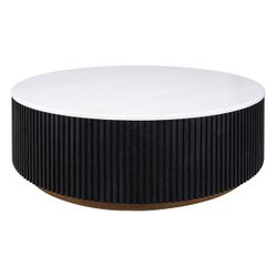Mason Round Coffee Table - Large Black