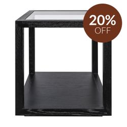 Sadie Square Side Table - Large Black