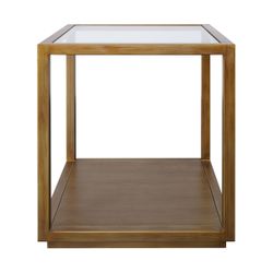 Sadie Square Side Table - Large Antique Gold