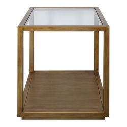 Sadie Square Side Table - Large Antique Gold