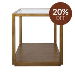 Sadie Square Side Table - Large Antique Gold