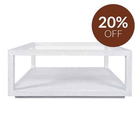Sadie Square Coffee Table - White