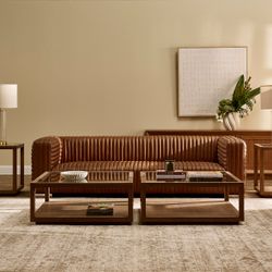 Sadie Oak Square Coffee Table - Walnut