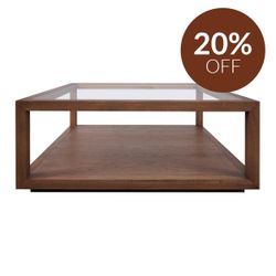 Sadie Square Coffee Table - Walnut