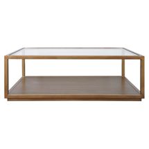 Sadie Rectangle Coffee Table - Antique Gold
