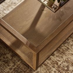 Sadie Oak Rectangle Coffee Table - Walnut