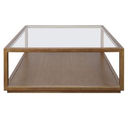 Sadie Square Coffee Table - Antique Gold