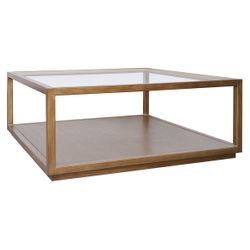 Sadie Square Coffee Table - Antique Gold