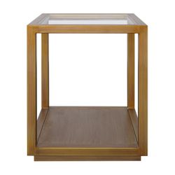 Sadie Square Side Table - Medium Antique Gold