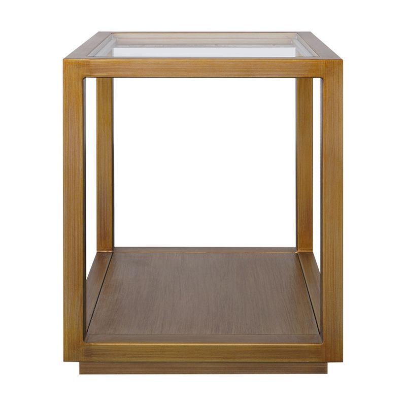 Sadie Square Side Table - Medium Antique Gold