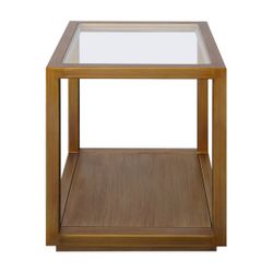 Sadie Square Side Table - Medium Antique Gold