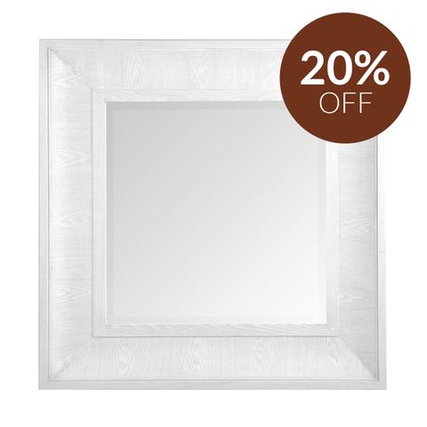 Bateman Wall Mirror - White