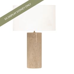 Pisano Travertine Table Lamp - OUTLET NSW