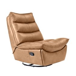 Lusitano Recliner Chair - Light Brown Leather