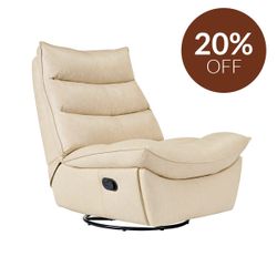 Lusitano Recliner Chair - Cream Leather