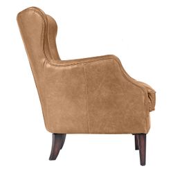 Marlon Arm Chair - Light Brown Leather