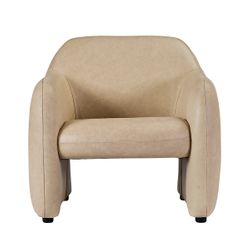 Clifton Arm Chair - Cappuccino Cream Leather