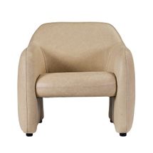 Clifton Arm Chair - Cappuccino Cream Leather