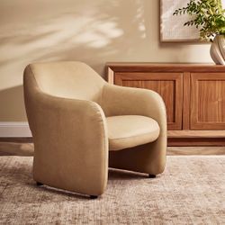 Clifton Arm Chair - Cappuccino Cream Leather