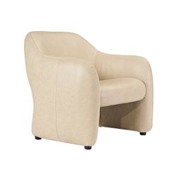 Clifton Arm Chair - Cream Leather
