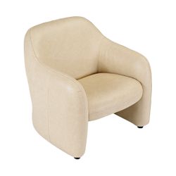 Clifton Arm Chair - Cream Leather