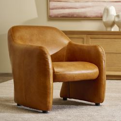 Clifton Arm Chair - Light Brown Leather