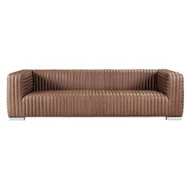 Granger 3 Seater Sofa - Dark Brown Leather