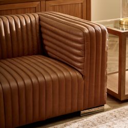 Granger 3 Seater Sofa - Dark Brown Leather