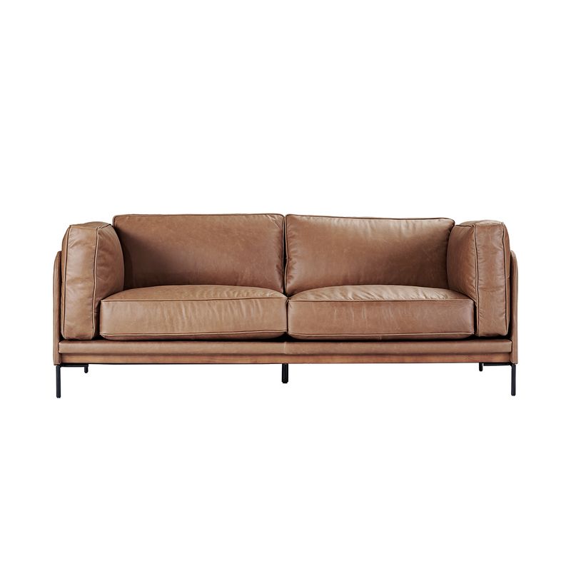 Keaton 2.5 Seater Sofa - Dark Brown Leather