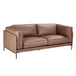 Keaton 2.5 Seater Sofa - Dark Brown Leather
