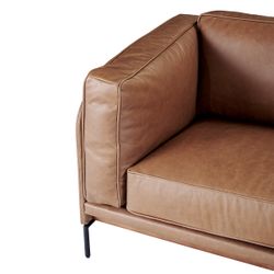 Keaton 2.5 Seater Sofa - Dark Brown Leather
