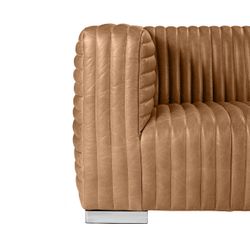 Granger 3 Seater Sofa - Light Brown Leather