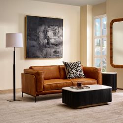 Keaton 2.5 Seater Sofa - Light Brown Leather