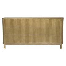 Sophia 6 Drawer Chest - Antique Gold - OUTLET NSW