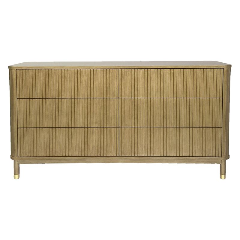 Sophia 6 Drawer Chest - Antique Gold - OUTLET NSW