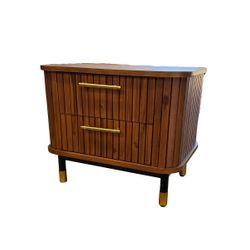 Sophia Bedside Table - Walnut - OUTLET NSW