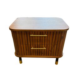Sophia Bedside Table - Walnut - OUTLET NSW