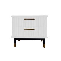 Sophia Bedside Table - White - OUTLET NSW