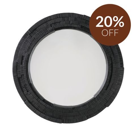 Dunbar Wall Mirror - Round Black